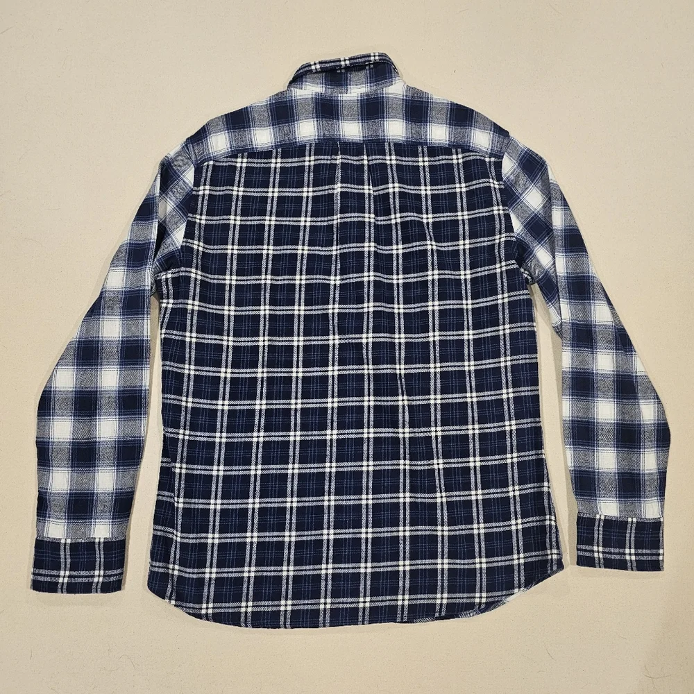 J. Crew Indigo Flannel Shirt L